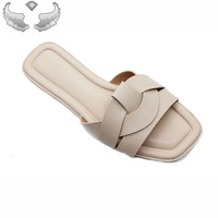 Sandales plates décontractées pour femmes de haute qualité, sandales et pantoufles populaires et confortables pour femmes, sandales durables et confortables pour femmes