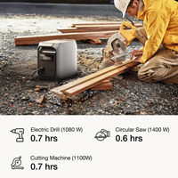 DELTA 3 Classic, Estación de Energía Portátil de 1000 Wh con Onda Sinusoidal Pura, Control Remoto, Batería LiFePO4, Respaldo de Emergencia para Electrodomésticos