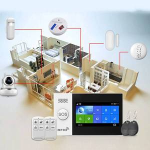 New Tuya Wireless Home WIFI <strong>GSM</strong> Home <strong>Security</strong> With Motion Detector Sensor Burglar <strong>Alarm</strong> <strong>System</strong> APP Control Support Alexa PG-107 - Product Image 2