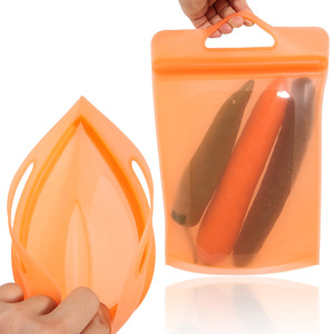 Bolsas de silicona para almacenamiento de alimentos, rectangulares reutilizables, 3 piezas, sellado para congelador, para picnic - Product Image 2