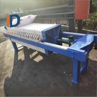 Presse à membrane semi-automatique LANGDONG à cadres en polypropylène avec système hydraulique, épaisseur de gâteau 20-40 mm