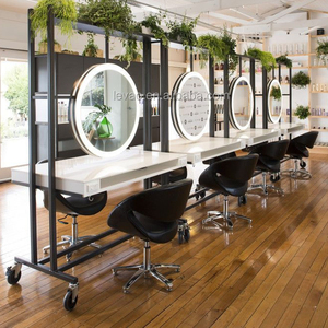 Espejos de Peluquería Personalizados al por Mayor, Muebles de Estación de Espejo para Peluquería, Equipos de Salón de Belleza - Product Image 2