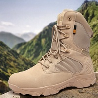 BAEWOON TB07 Bottes de désert montantes respirantes pour l'entraînement physique en extérieur, chaussures tactiques antidérapantes pour hommes