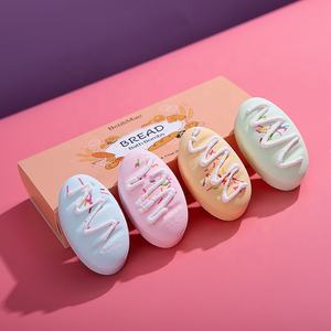 Bombes <span class=keywords><strong>de</strong></span> bain écologiques en forme <span class=keywords><strong>de</strong></span> <span class=keywords><strong>pain</strong></span>, effervescentes, parfumées, lot <span class=keywords><strong>de</strong></span> 4, coffret cadeau pour la relaxation corporelle - Product Image 4