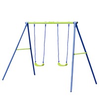 Ensemble toboggan et balançoire pour enfants, pour jardin, parc, école, garderie, maison familiale, équipement de terrain de jeu extérieur