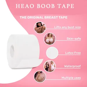 Boob Tape Breast Lift Tape avec couvercle de mamelon en silicone pour soutenir le levage de la poitrine