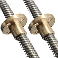 High Tensile Stainless Carbon Steel Alloy Steel Acme Thread Trapezoidal Stud Bolts Threaded Rods Trapezoidal Studs