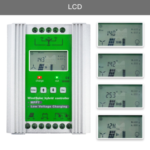 Controlador Híbrido Eólico Solar MPPT de 1400W (12V/24V) |   Regulador de Carga 10A/20A/30A con Carga de Descarga W758 - Product Image 3