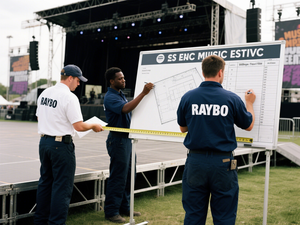 RAYBO открытый музыкальный фестиваль светодиодные решения серии InnoLux 4500nits IP65 Водонепроницаемый P3.91 7680 Гц светодиодные витрины в Перу - Product Image 2