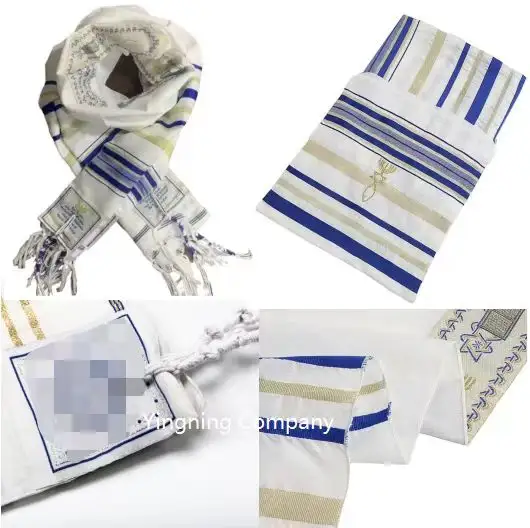 Muslim Israel 50*180cm Polyester jüdischer Gebets schal Kosher Talit deJewish Tallit Gebets schals