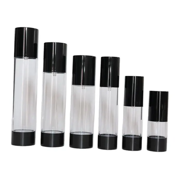 Luxury 15 30 50 100 120 ml vacuum cosmetic cream packaging makeup lotion airless spray pump plastic bottles