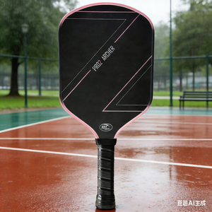 Raquette de pickleball portable de haute qualité, durable, en fibre de carbone brute T700, thermoformée sur mesure, sans bord, allongée, pour les tournois - Product Image 1