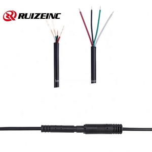 M8 IP67 Cable Conector impermeable Arnés de cables Bicicleta eléctrica Scooters 2 3 4 5 6 Pin Motocicleta Latón Macho a hembra - Product Image 5
