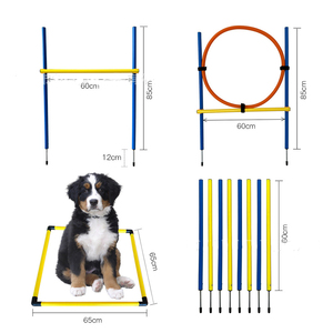 Équipement d'entraînement d'agilité <span class=keywords><strong>pour</strong></span> <span class=keywords><strong>chien</strong></span> Kingtale Kit de démarrage <span class=keywords><strong>pour</strong></span> parcours d'obstacles Jeu d'intérieur et d'extérieur - Product Image 3
