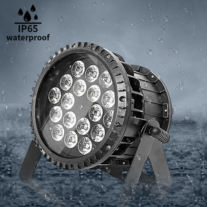 Luz LED Par RGBW Impermeable de 18x12W con Cuerpo de Aluminio y Controlador DMX512 para Exteriores, Espectáculos en Vivo, DJ, <span class=keywords><strong>Discoteca</strong></span> - Product Image 1