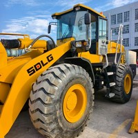 Chargeur sur pneus SDLG L958F 90% neuf et d'occasion de Chine Chargeur frontal à charge nominale de 5 tonnes SDLG L958F