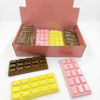 Lot de 12 jouets anti-stress en mousse PU en forme de barre de chocolat, mignons, promotionnels, avec boîte de présentation pour cadeaux
