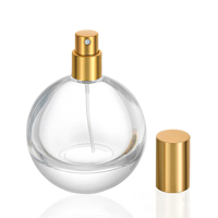 Flacon de parfum sphérique en verre avec bouchon à bille magnétique, de 30 ml à 100 ml, pour échantillonnage de parfums de luxe et emballage de présentation haut de gamme