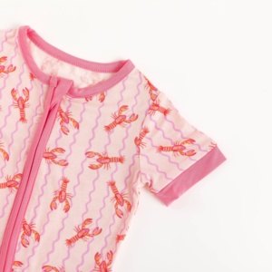<span class=keywords><strong>Pijama</strong></span> de Bambú para Bebé Niña Miozing, Mono Transpirable de Verano 	 Ropa de Bebé de Bambú de 180 g/m² con Estampado Personalizado al por Mayor - Product Image 6
