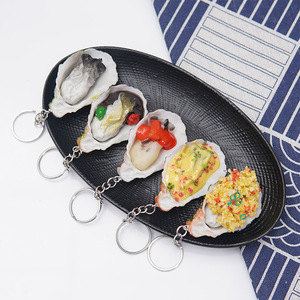 Llavero de PVC Tempura de comida de simulación creativa, llavero de platos de mariscos de cocina japonesa, llavero de comida divertida, bolsa de juguete, llavero con abalorio - Product Image 4
