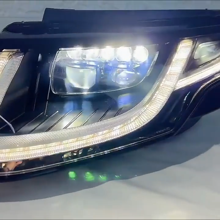 SJC Auto For Land Rover Range Rover Evoqueヘッドライト13-17 LED 