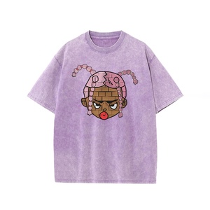 เสื้อยืดแบบสวมหัวผ้าฝ้ายแท้รุ่นเฮฟวี่เวทสำหรับผู้ชายผู้หญิงโอเวอร์ไซส์พิมพ์ลายศิลปะหัวใหญ่ออกแบบได้ตามต้องการ - Product Image 1