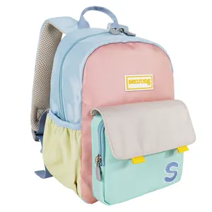 Macron Twill poliestere Logo personalizzato Oxford ragazze ragazzi Bookbags bambini Mochilas borse da scuola zaini per bambini