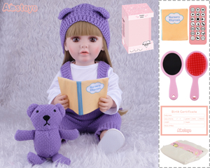 Poupée Reborn FiveStar de 56 cm en Vinyle et Caoutchouc, Jouet de Mode Réaliste pour Enfants, Idéale pour Lire des Histoires - Product Image 5