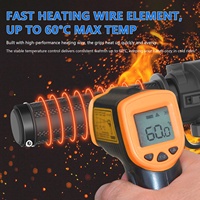 Manillar Calefactable Fijo para ATV LOCK-ON, 5 Niveles de Control de Temperatura Constante, Interruptor Integrado, Puños Calefactables con Función de Memoria