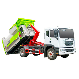 Camion à ordures Dongfeng D9 4x2 à crochet, 12 m³ de capacité, chargement arrière, véhicule de collecte des déchets, diesel - Product Image 1