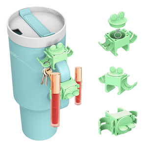 Stainless Steel Water Cup Silicone <b>Key</b> Organizer Lipstick Holder Ring Container <b>Hanger</b> Hooks - Product Image 5