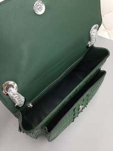 High-End Custom Crocodile <b>Leather</b> Women's Bag | OEM/ODM Luxury Crossbody <b>Handbag</b> with Magnetic Closure Chain Strap & Waterproof - Product Image 4