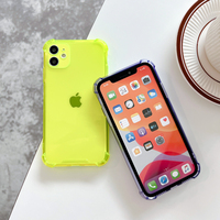 Coque de téléphone portable transparente et colorée en TPU à bas prix, accessoires pour iPhone 12 13 14 15 16 17 Pro Max