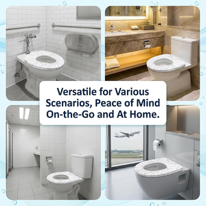 Housse de siège de toilette jetable non tissée imperméable personnalisée, portable pour les voyages, les hôtels, les hôpitaux, les toilettes publiques - Product Image 6