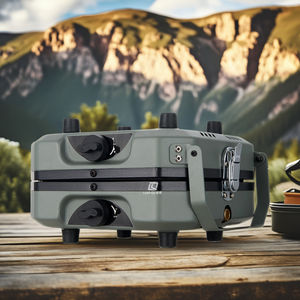 Réchaud à gaz et chauffage à double carburant 2-en-1 portable <span class=keywords><strong>pour</strong></span> le camping en plein air Nouveau fer pliable au propane et au butane Style manuel simple - Product Image 1