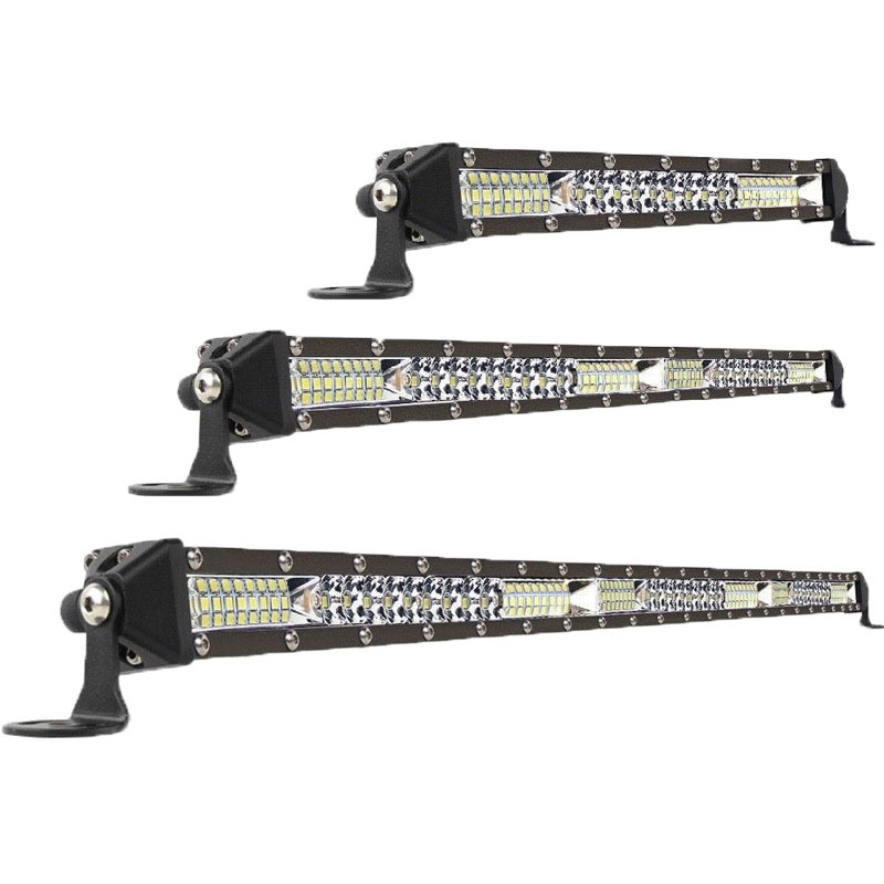 New Waterproof Single Row LED Work Light Bar with Breathing Hole IP67 Rated 30000 Lumens Spot/Flood Beam for Offroad Driving