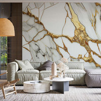 Autocollant mural en marbre rose imperméable, panneau mural en mousse XPE, papier peint amovible à coller et à décoller pour la décoration murale de la maison, insonorisant