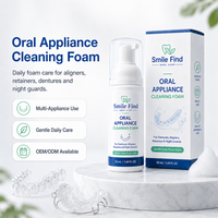 Smile Find 6%Hp Logo personnalisé Mousse dentifrice nettoyante fraîche originale pour aligneurs transparents et gouttières 50ml