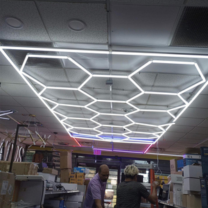 Tùy chỉnh công suất cao thắp sáng trạm cắt tóc hiện đại salon tóc vẻ đẹp chiếu sáng phổ biến siêu sáng lục giác ánh sáng - Product Image 4