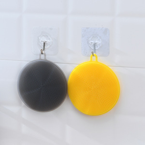 Japanese Kitchen Scrubber Round Silicone Pad Non-Stick Dishwashing Tool For Pots And Pans - Product Image 2