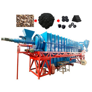 Máquina para Hacer Carbón de Coco, Máquina de Carbonización de Biomasa de Aserrín de Madera, Horno de Carbonización Continua para Carbón - Product Image 1