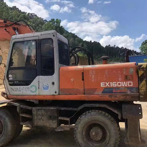 Precio negociable Excavadora de ruedas usada Hitachi EX160WD EX100W/en venta - Product Image 1