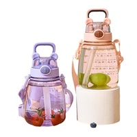 700ml Ours Tasse pour Nourrissons Adultes Tritan Matériel pour Boire Direct pour Tour Femmes Enceintes Ventre Paille Tasse Enfants Tasse