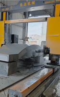 Machine à scier au fil diamanté mobile à portique haute efficacité GWS-3500-22FW avec contrôle PLC/CNC pour la découpe de blocs de granit et le carrage de pierres