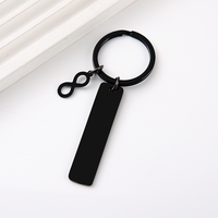 Porte-clés en acier inoxydable Ywyougang avec breloque infini, personnalisable, pour cadeau, vente en gros