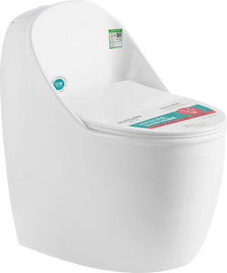 مرحاض سيراميك مودرن للحمام مدمج عالي الجودة على شكل بيضة مع سيفون نفاث - Product Image 3