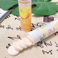 Produits de santé très vendus, compléments vitaminiques, saveur d'orange douce, comprimés effervescents à la vitamine C pour éclaircir la peau