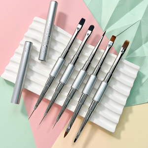 ชุดแปรงเพ้นท์เล็บ KOUYA BEAUTY แบบสองด้าม สำหรับวาดลายเส้น แกะสลัก ไล่สี สำหรับร้านทำเล็บ ขายส่งระดับมืออาชีพ - Product Image 1