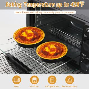 215ml 5 Inch Round Cake Pie Pans Disposable Freezer Ice Cream Dessert Ramekins Aluminum <b>Foil</b> Baking <b>Container</b> - Product Image 5