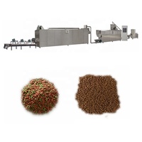 Usine automatique de traitement des aliments pour poissons et crevettes d'aquaculture Machines d'évier productif avec moteur central PLC et composants d'engrenage